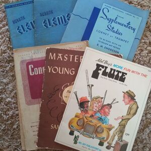 Seven Vintage 1950's music books
